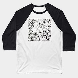 Wild Flower Garden Baseball T-Shirt